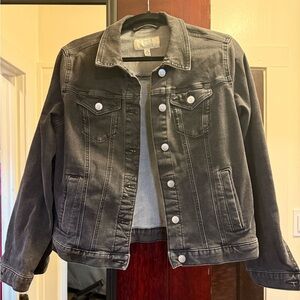 Gray/black Denim Jacket